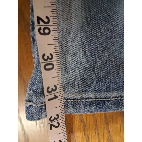 Miss Me Womens Easy Bootcut Jeans Size 29 Distressed Denim With Embellished Back - Picture 5 of 6